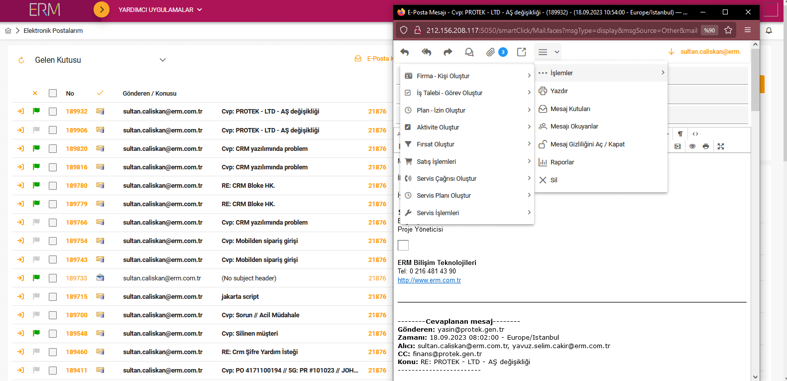 crm-programi-e-posta yönetimi